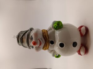 Bałwan z wiadrem na głowie